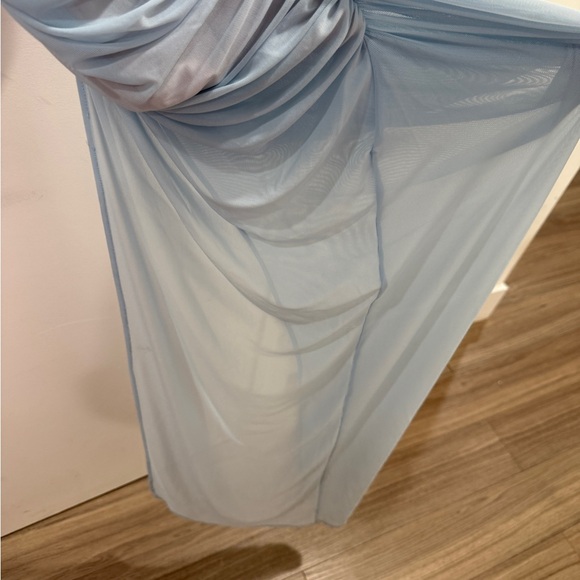 Nookie Dita Mesh Gown in Sky & Nude - Picture 9 of 12
